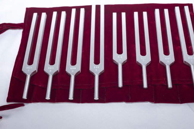 Solar Harmonic Spectrum Tuning Forks set