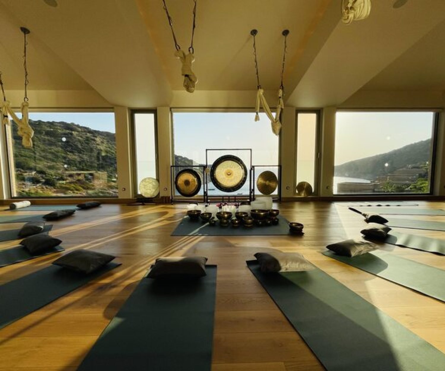 Sound bath at Daios Cove in Agios Nikolaos, Crete