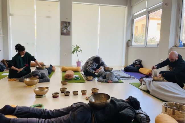 Yoga Class Chania - Sound Healing Training Seminar with Tibetan Singing Bowls