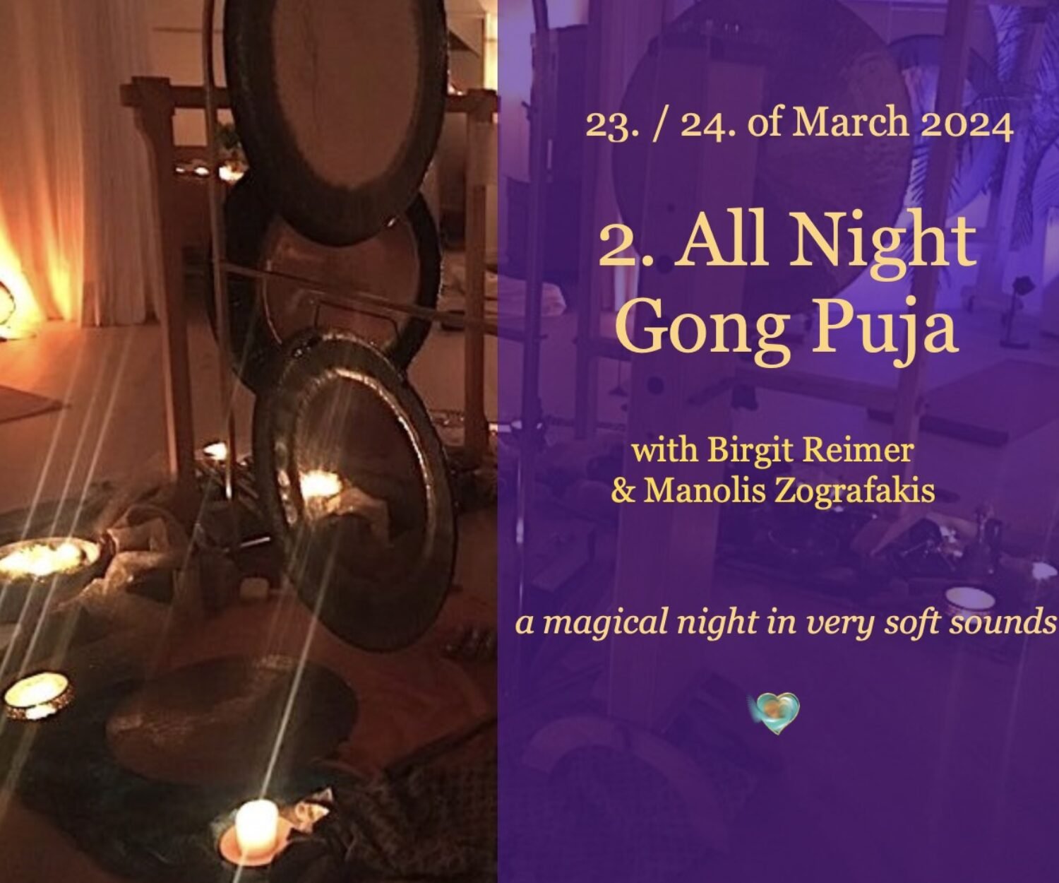 All night gong puja in Armenoi, Chania