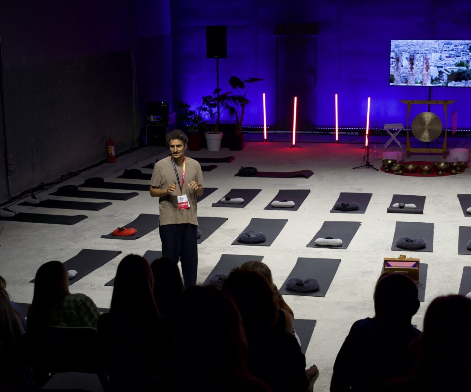 Sound therapist Manolis Zografakis - sound healing workshop at TEDxAthens 2024