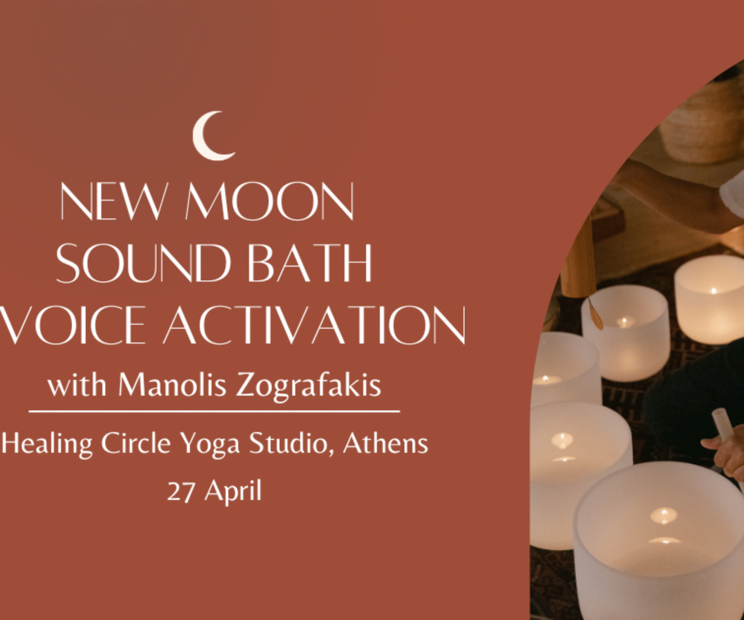 New Moon Sound Bath & Voice Activation - Athens - 27 April