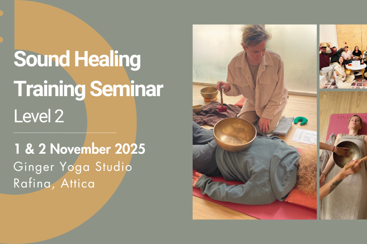 Sound Healing with Tibetan Singing Bowls in Athens - Level 2 - 1 & 2 November 2025