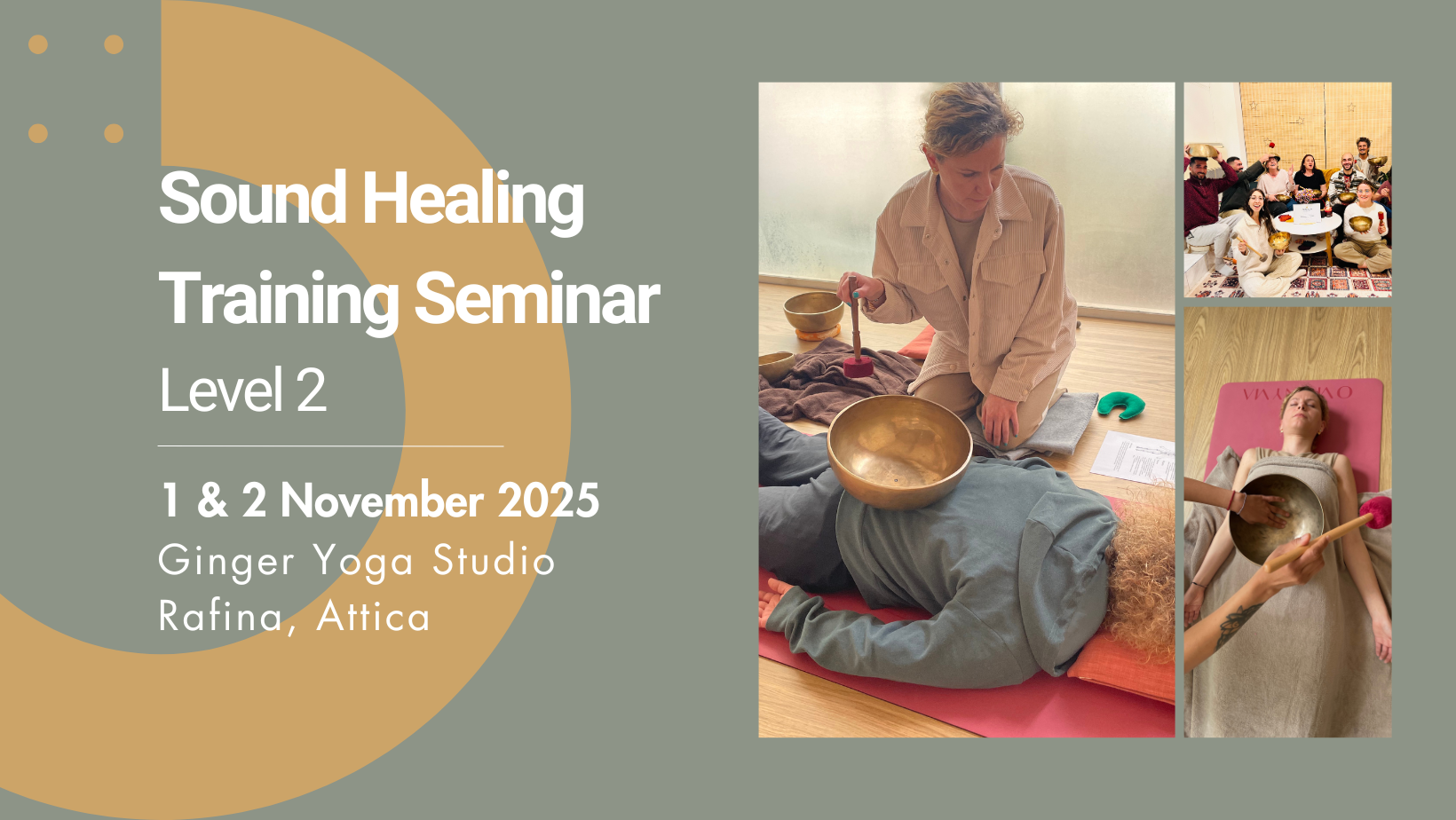 Sound Healing Training Seminar - 2nd Level - 1 & 2 November - Athens