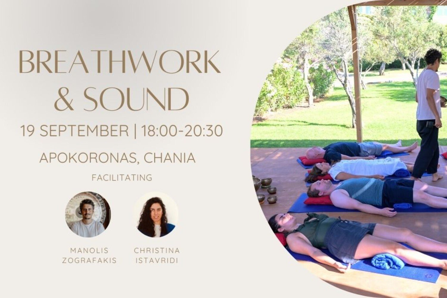 Breathwork & Sound Healing - Apokoronas, Chania - 19 September