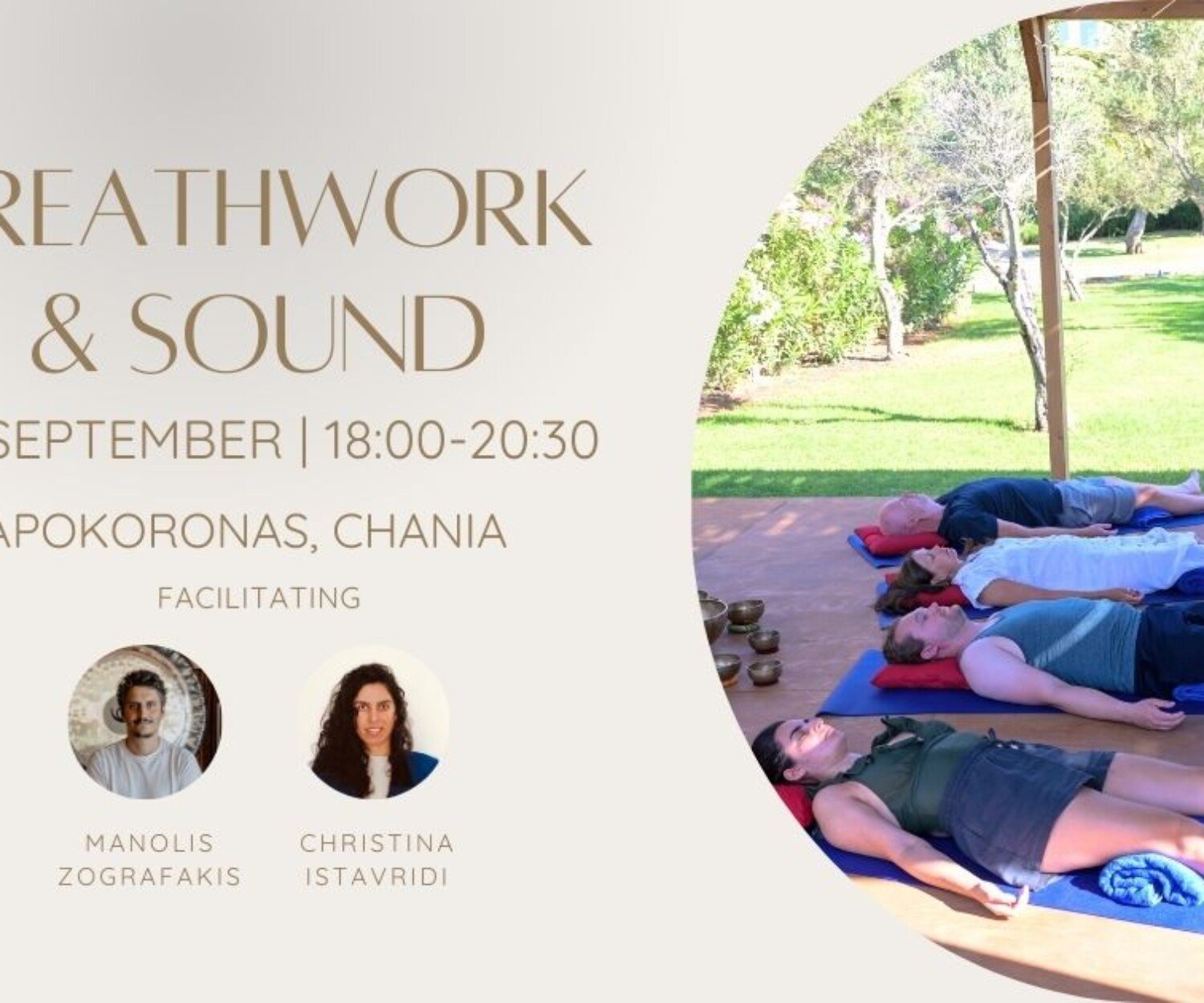 Breathwork & Sound Healing - Apokoronas, Chania - 19 September