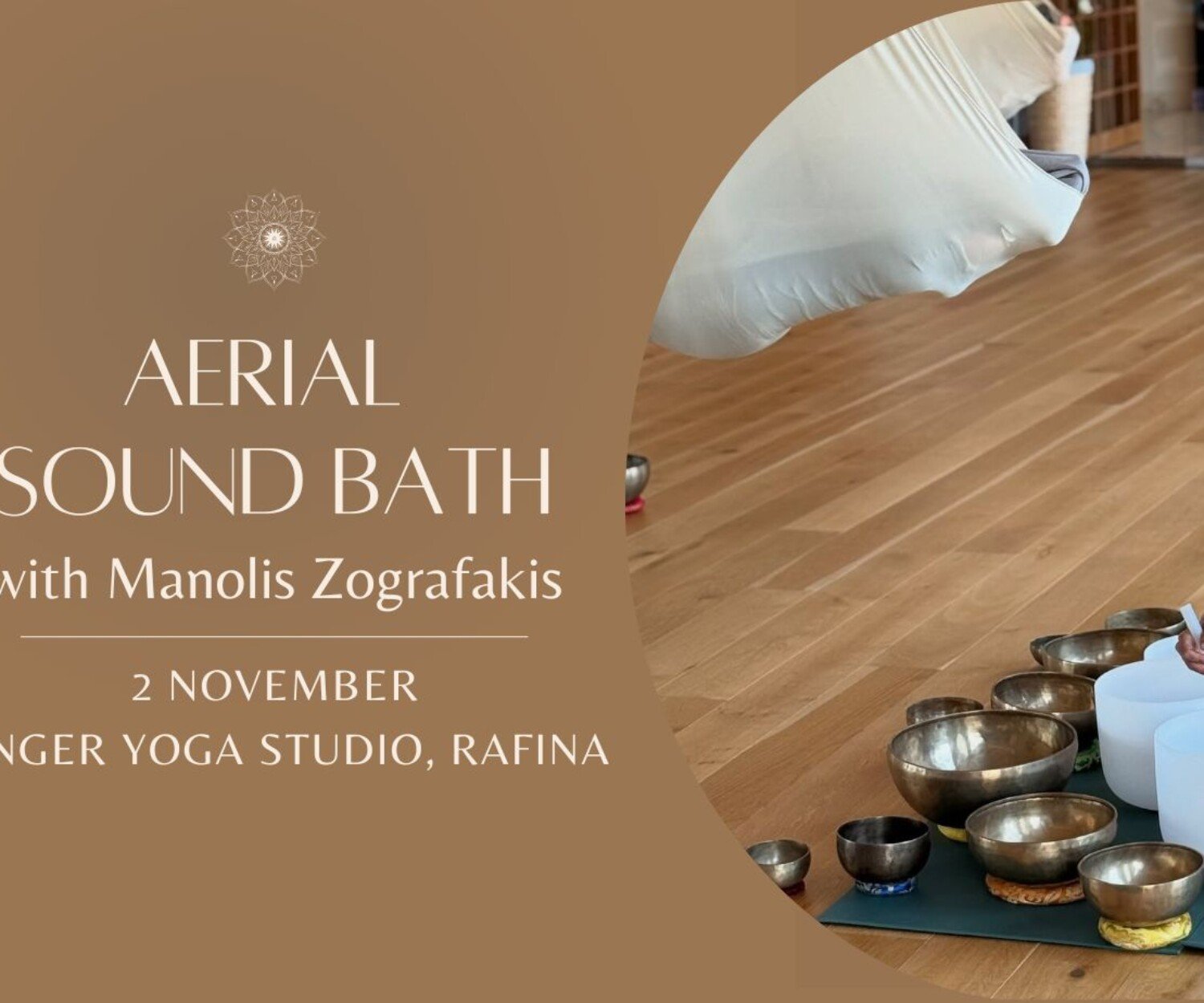 Aerial Sound Bath at Ginger Yoga Studio - Rafina - 2 November