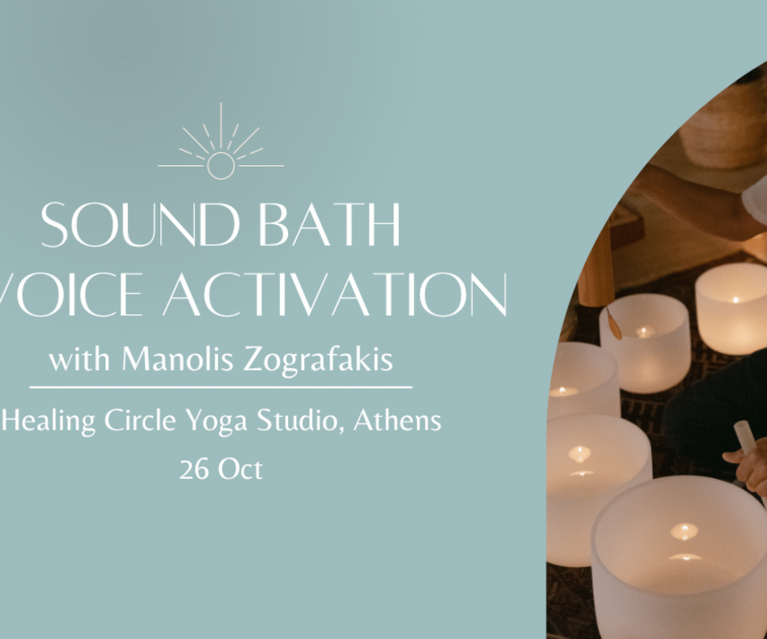 Sound Bath & Voice Activation at Healing Circle Yoga Studio - Αθήνα - 26 Οκτωβρίου